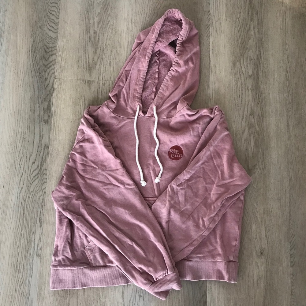 Cropped rip curl hoodie